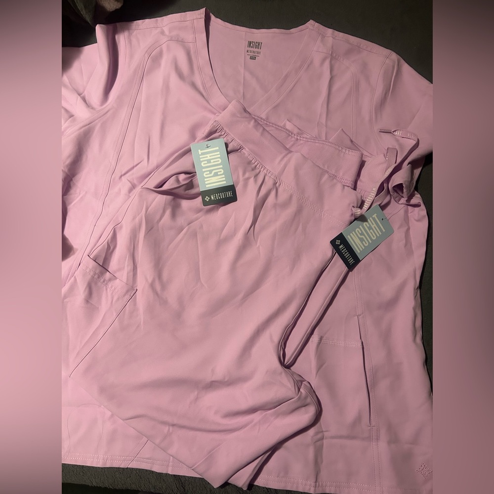 Lilac scrubs new with tags.